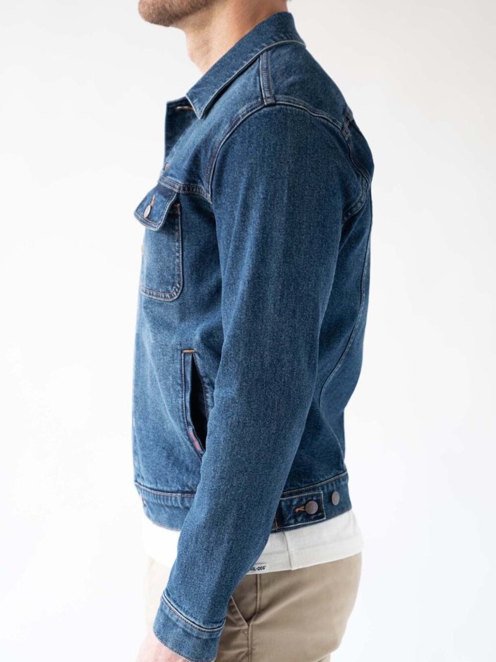 Devil-Dog Dungarees Denim Trucker Jacket - Thunderhead Medium - Picture 4 of 8